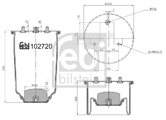 Bellow, air suspension
